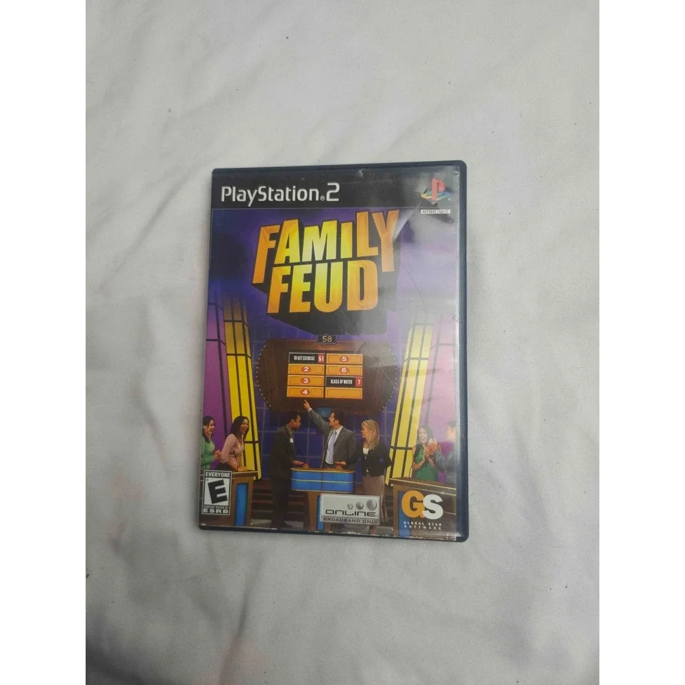 Family Feud (Sony PlayStation 2, 2006) Trivia Show Game Case Manual CIB